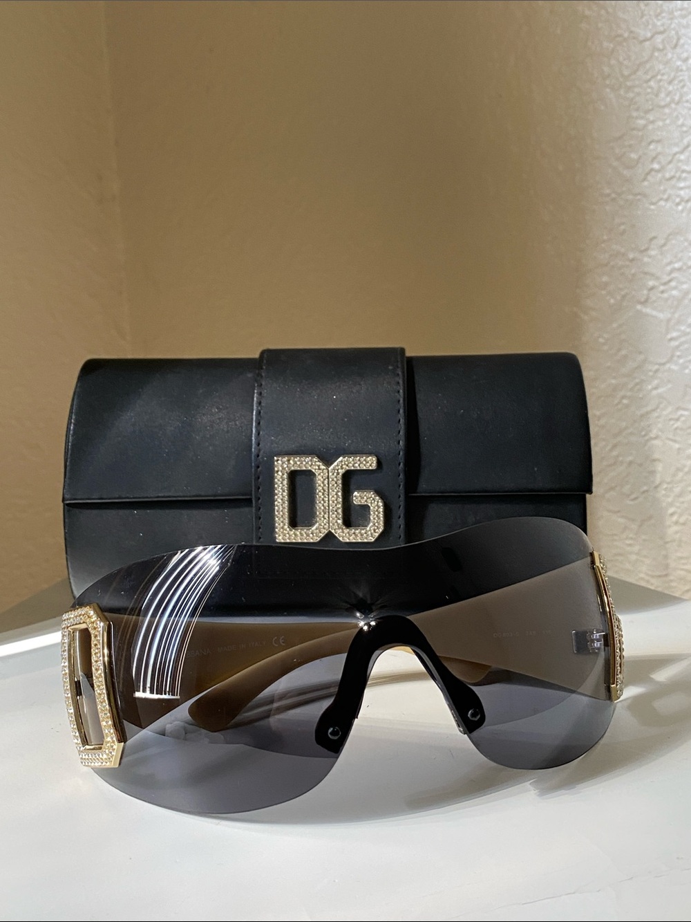 RARE y2k Dolce and Gabbana shield sunglasses